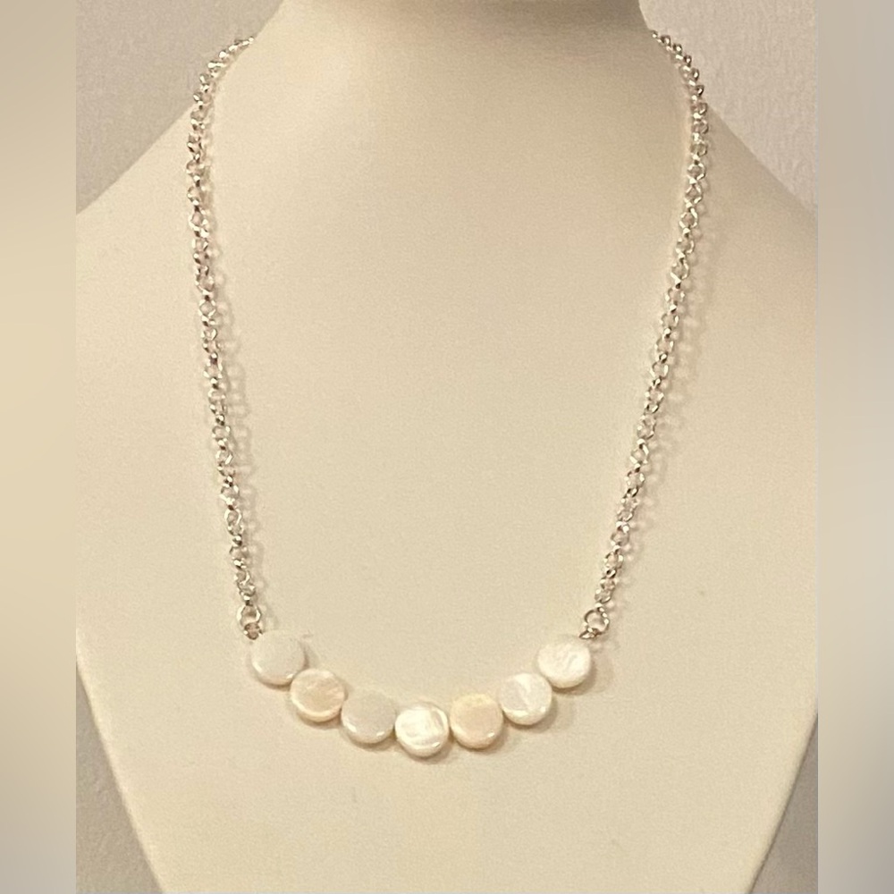 NEW Mother of Pearl Necklace & earrings